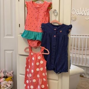 Carter’s Lot of 3 💗🍓🦀🍉